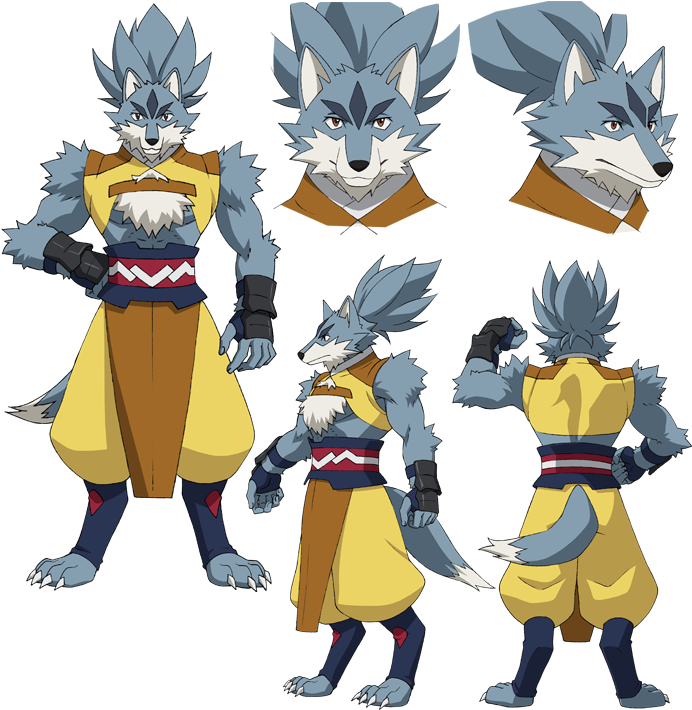 Anthropomorphic Wolf Character Design