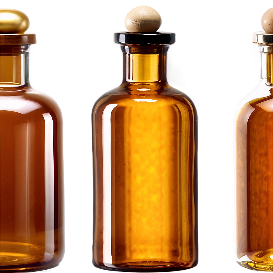 Antique Amber Bottle Png 29