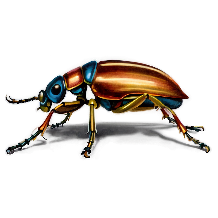 Antique Beetle Illustration Png 39