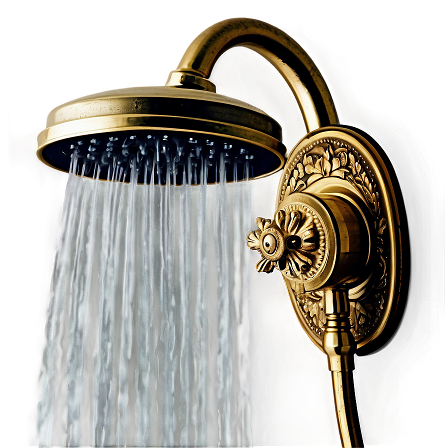 Antique Brass Shower Head Png Fvc86