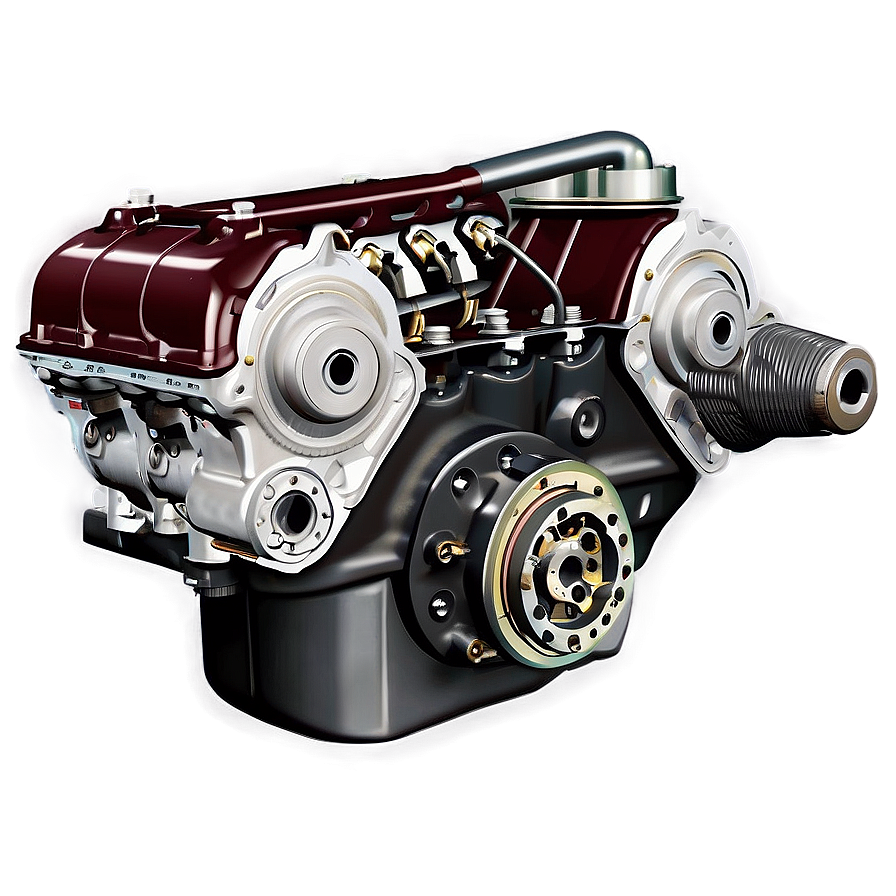 Antique Car Engine Component Png 06132024