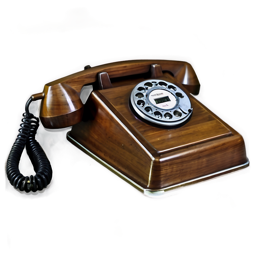 Antique Corded Telephone Png 06252024