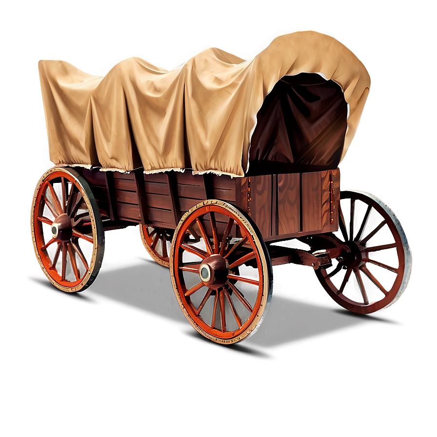 Antique Covered Wagon Representation Png 06292024