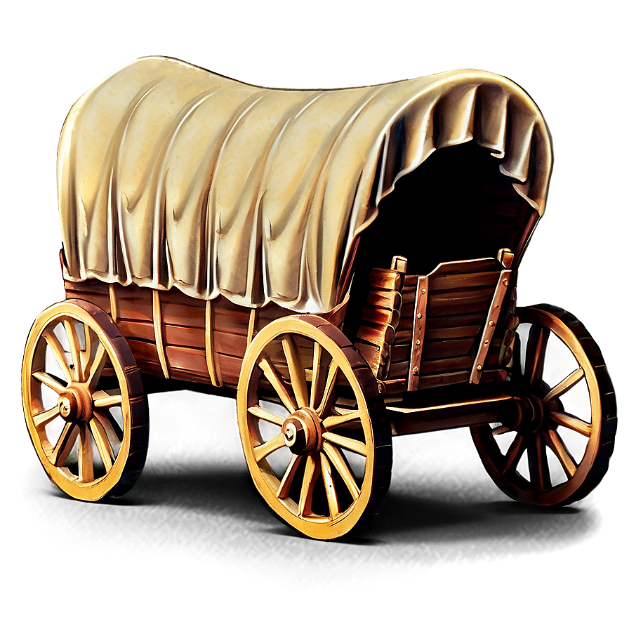 Antique Covered Wagon Representation Png Iik