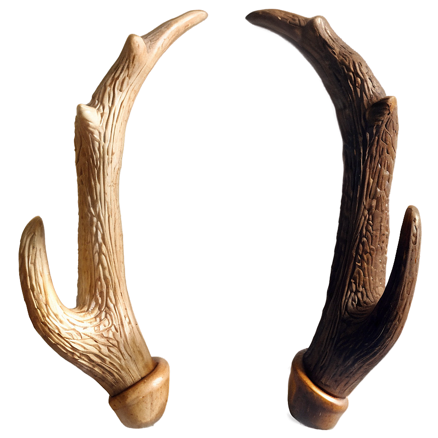 Antique Deer Antler Carving Png Aek