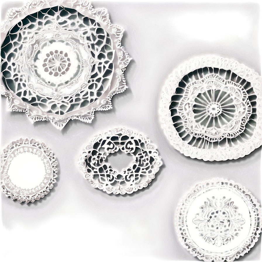 Antique Doily Collection Png 40