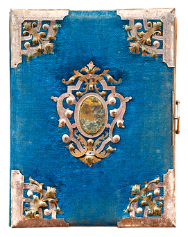 Antique Embellished Book Cover