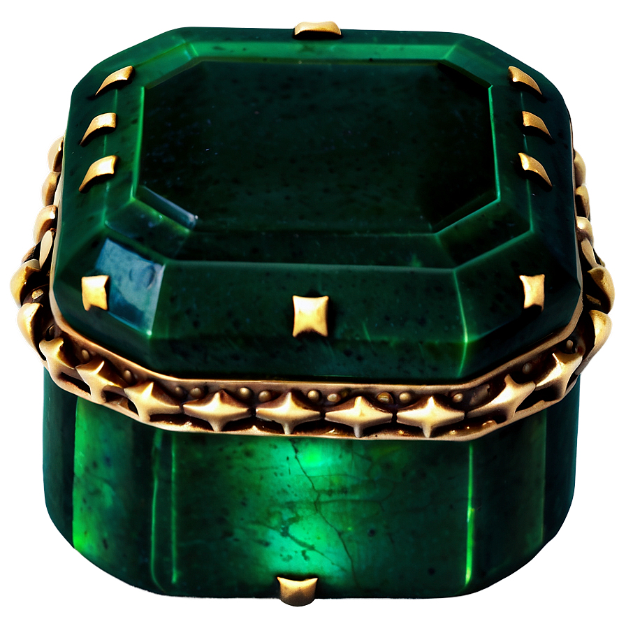 Antique Emerald Box Png 06122024