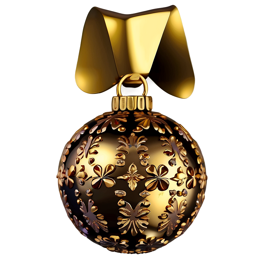 Antique Gold Christmas Trinket Png Ann6