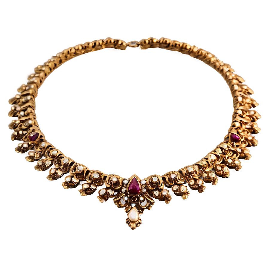 Antique Gold Necklace Png Ors