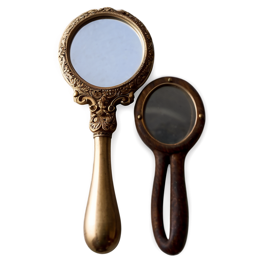 Antique Hand Mirror Collection Png Esn60