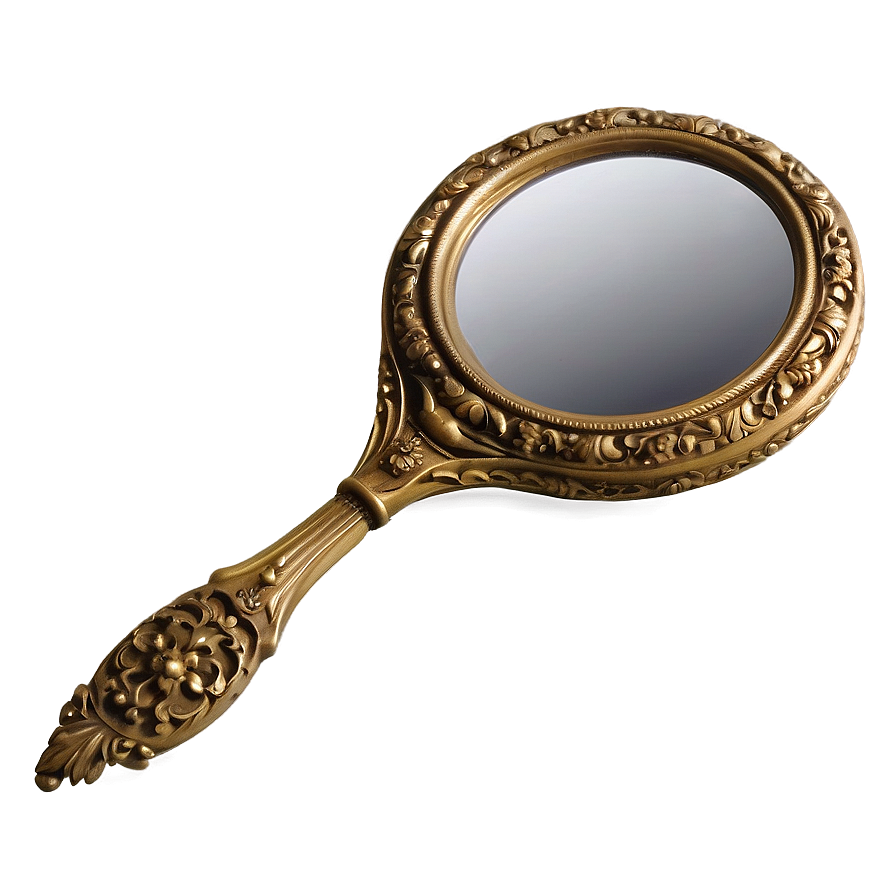 Antique Hand Mirror Png 13