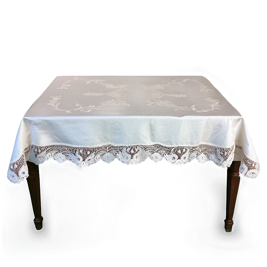 Antique Lace Table Cloth Png Foj