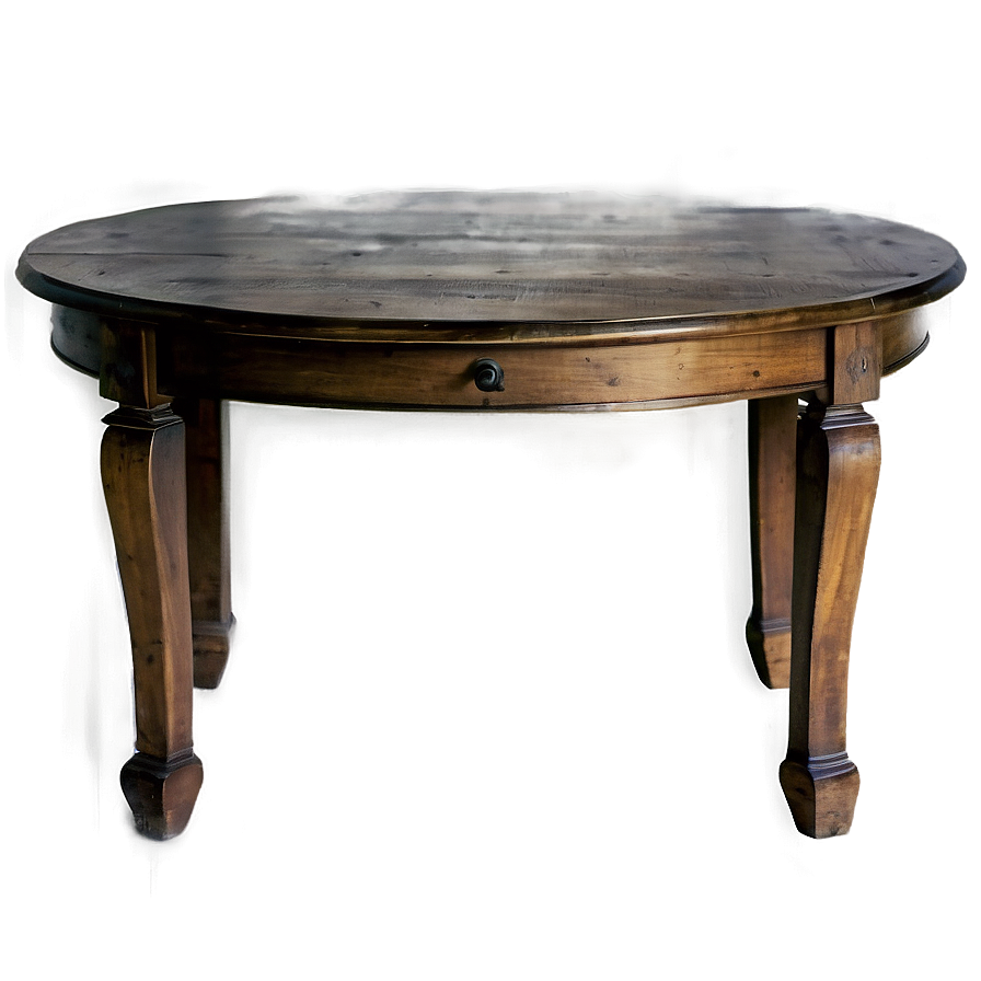 Antique Round Table Artwork Png 13