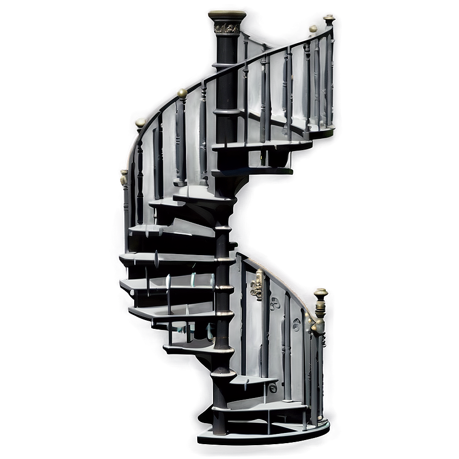 Antique Spiral Staircase Png Rat3