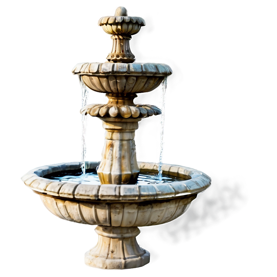 Antique Stone Fountain Png Slu44