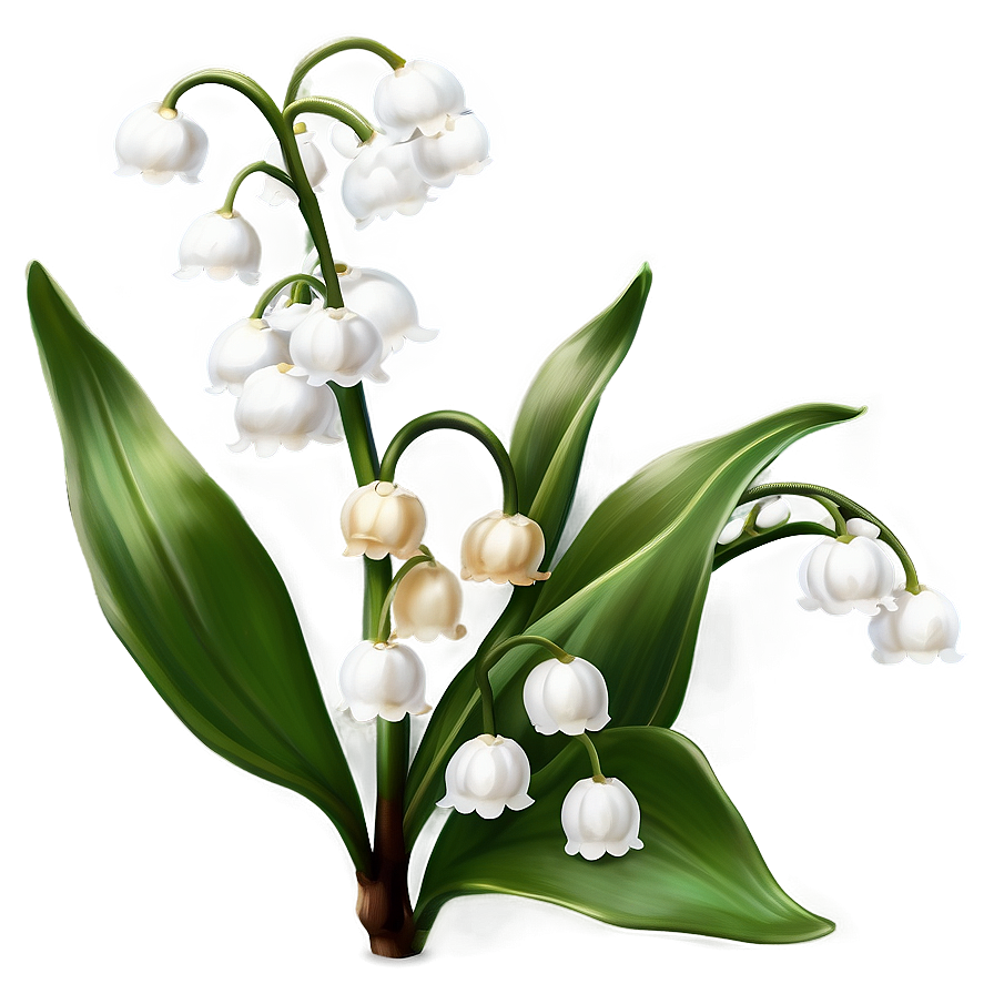 Antique Style Lily-of-the-valley Png 06252024