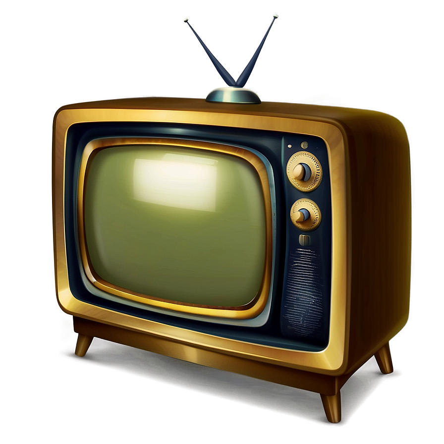 Antique Tv Illustration Png 05252024