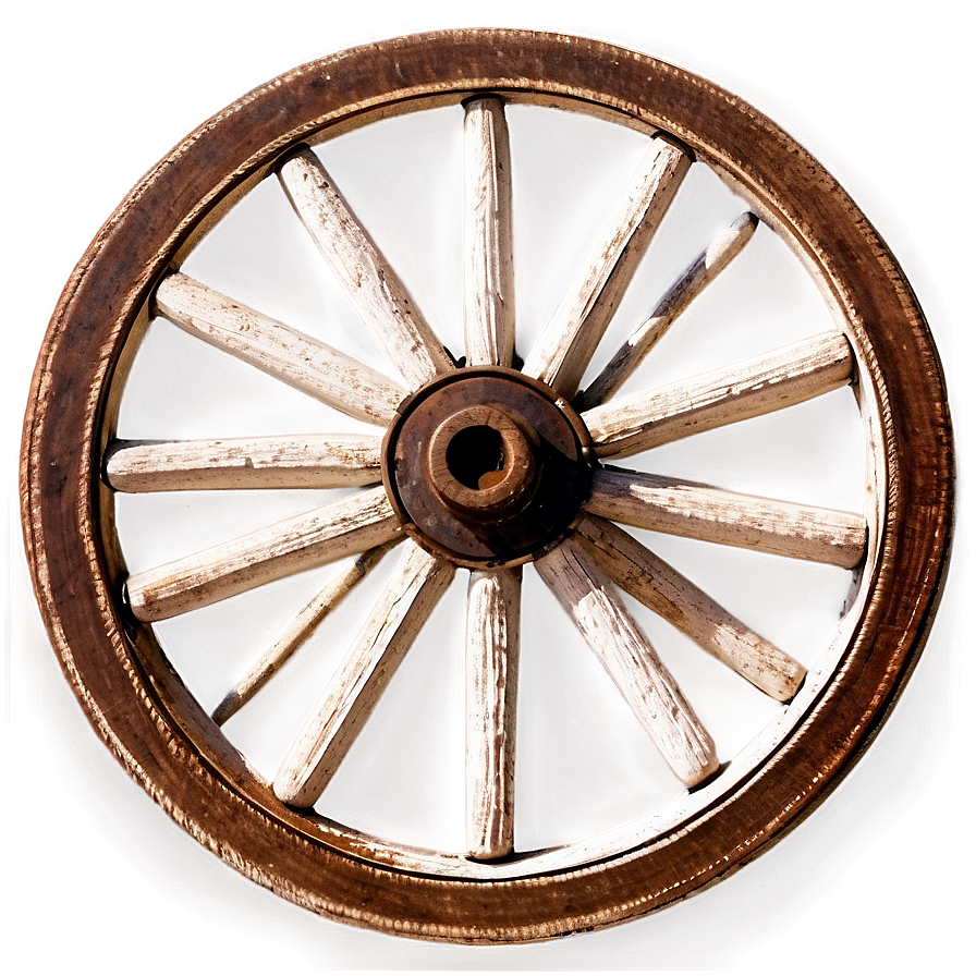 Antique Wagon Wheel Illustration Png 06132024