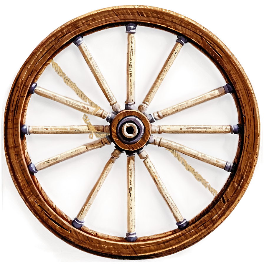 Antique Wagon Wheel Illustration Png 73