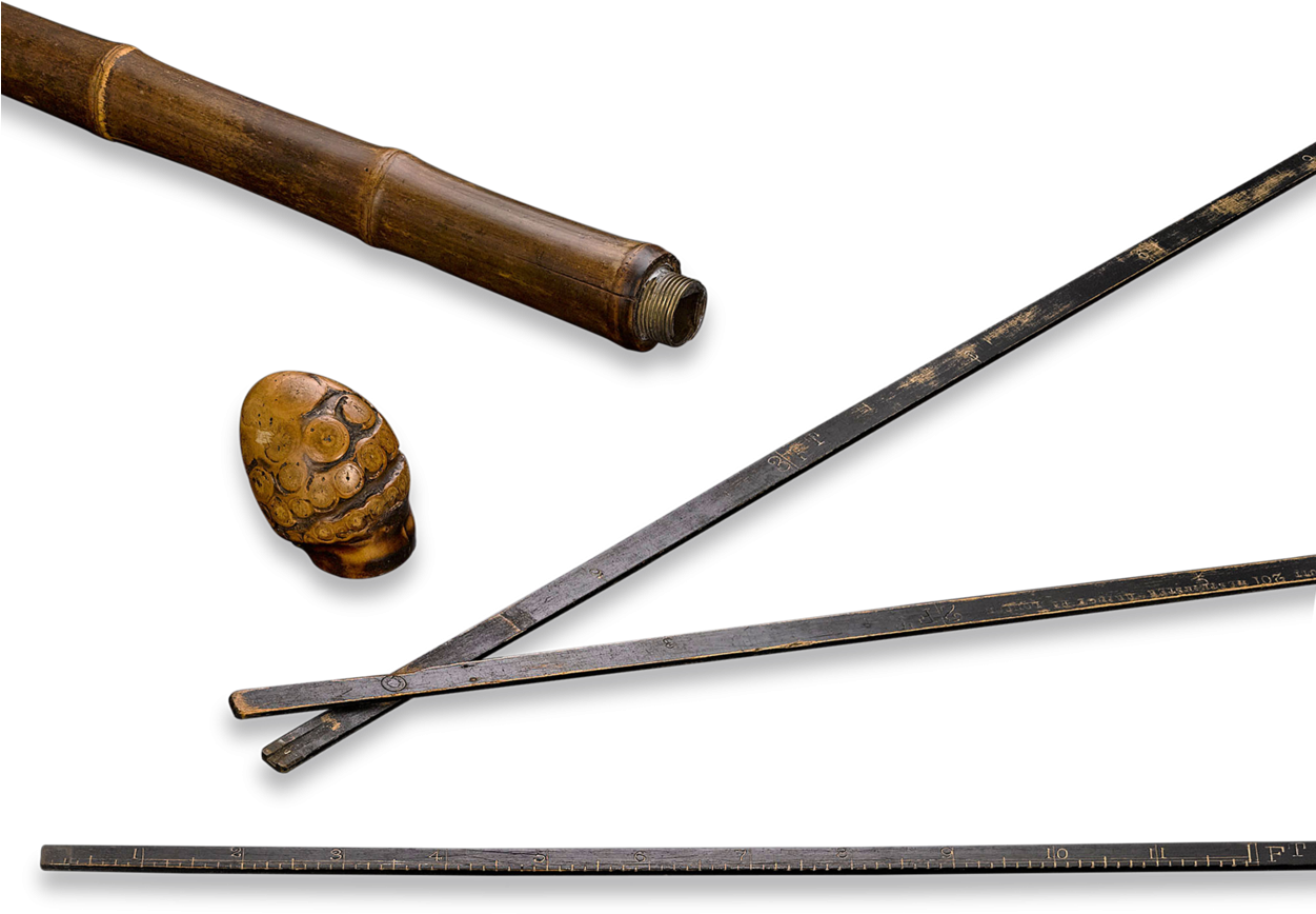 Antique Walking Stick Components