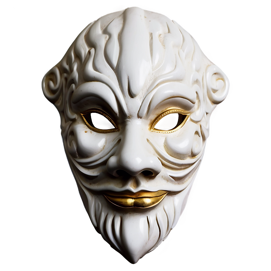 Antique White Mask Png Ocw79