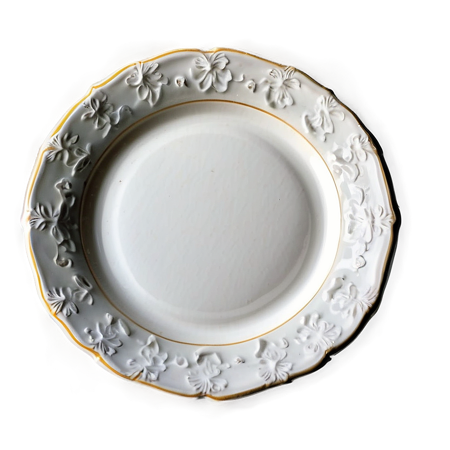 Antique White Plate Png 66