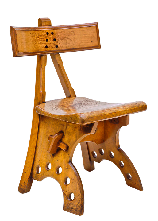 Antique Wooden Chair Isolated.png