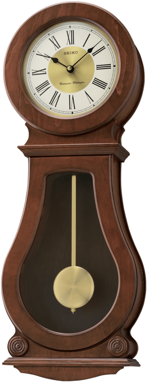 Antique Wooden Pendulum Clock