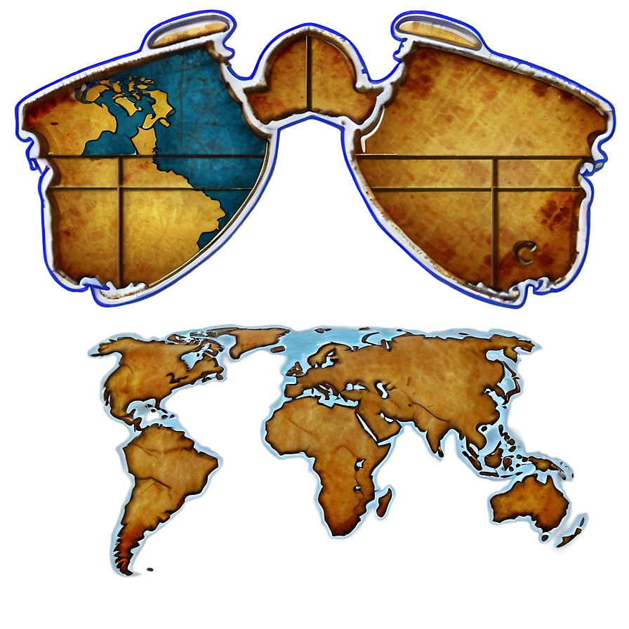 Antique World Map Png Mac