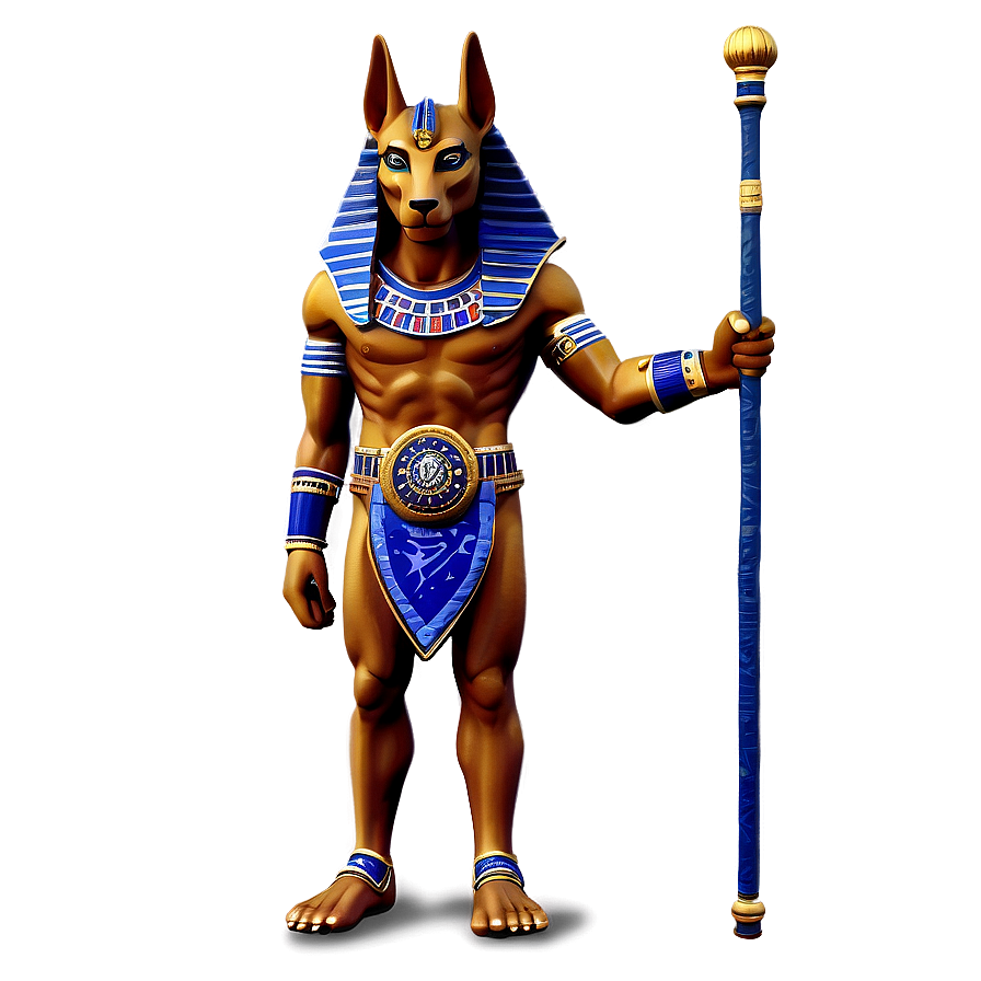 Anubis Holding Staff Png Ybt