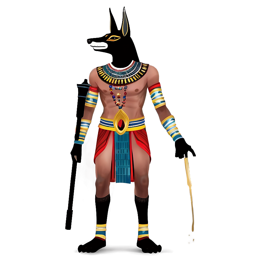 Anubis In Traditional Costume Png 06272024