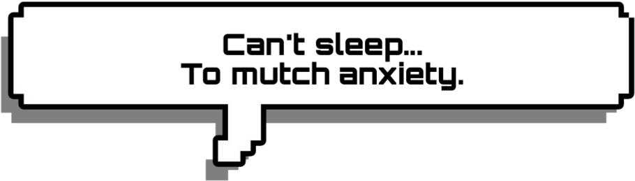 Anxiety Sleeplessness Quote Bubble