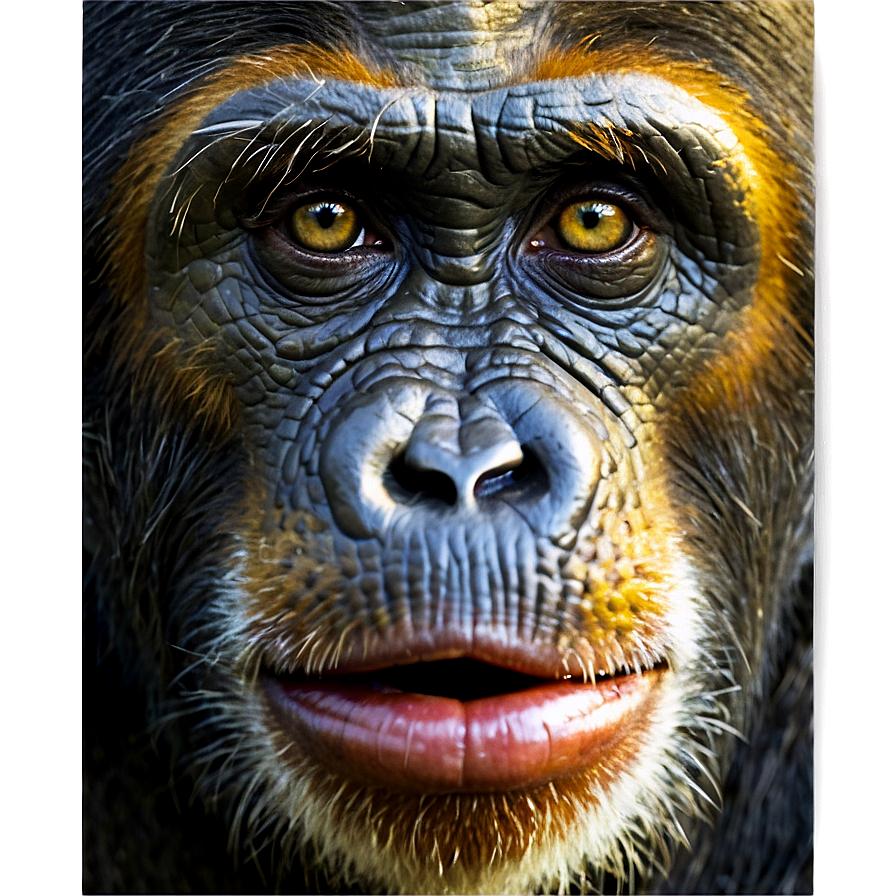 Ape Face Closeup Png 99