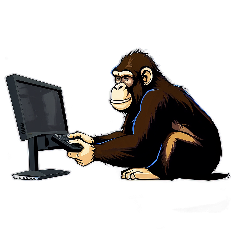 Ape Gamer Playing Png Yrc