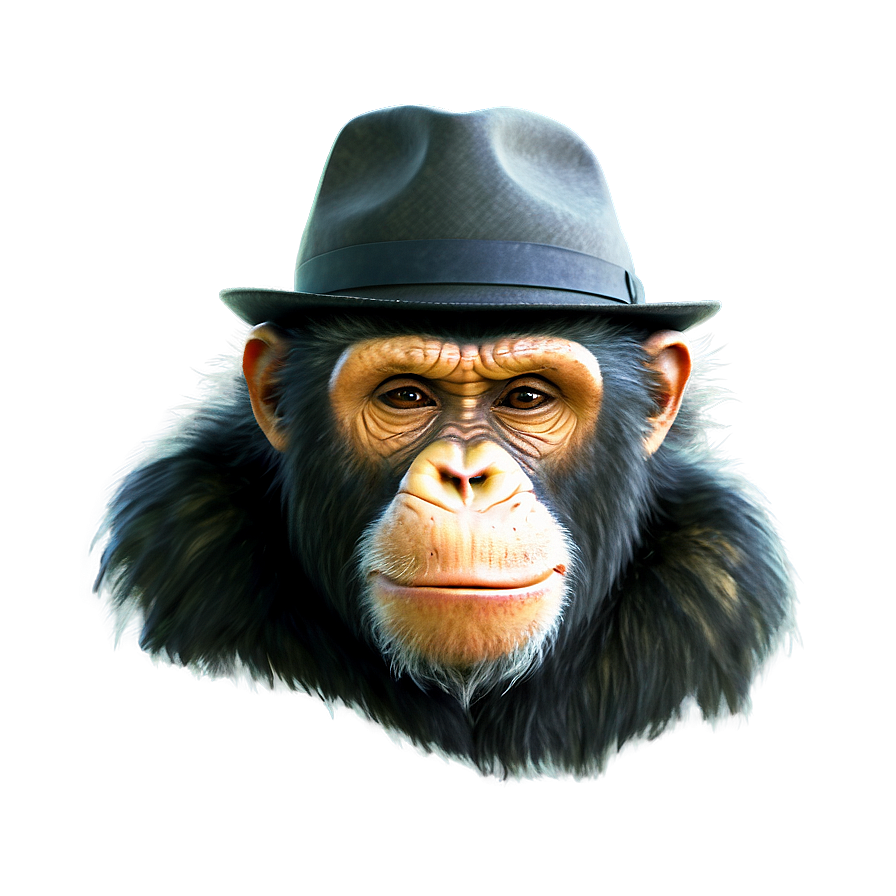 Ape In Hat Stylish Png Fvy99