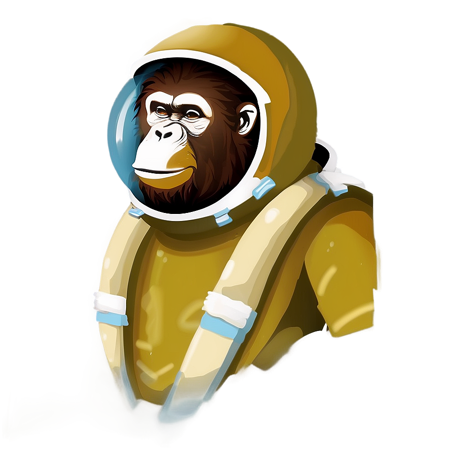 Ape In Space Suit Explorer Png Qjf