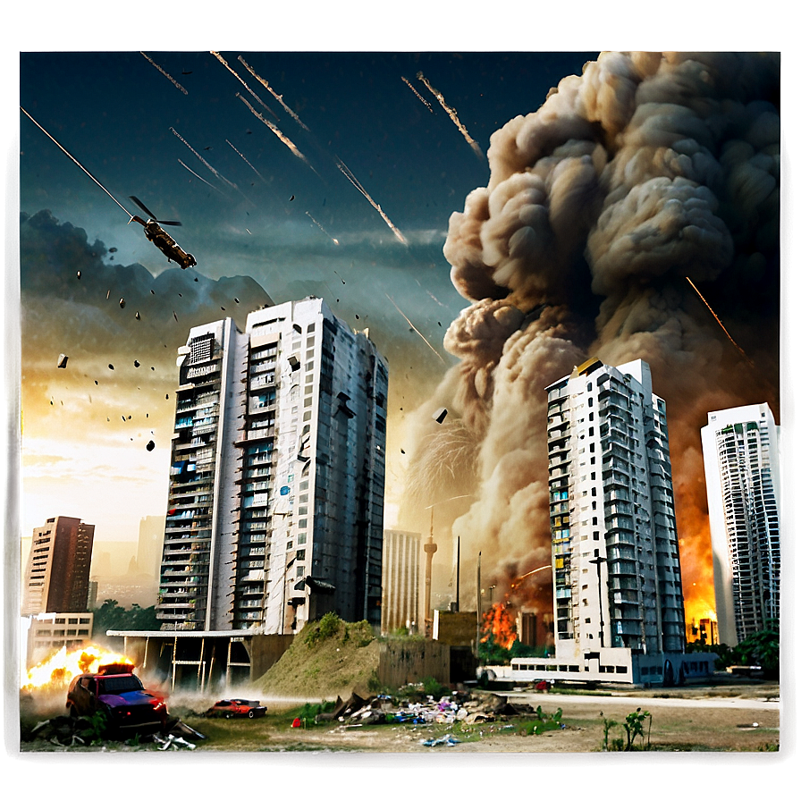 Apocalyptic City Destruction Png Lcj53