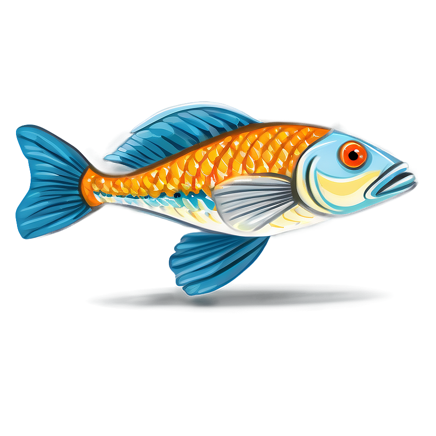 Appealing Fish Doodle Png 06292024