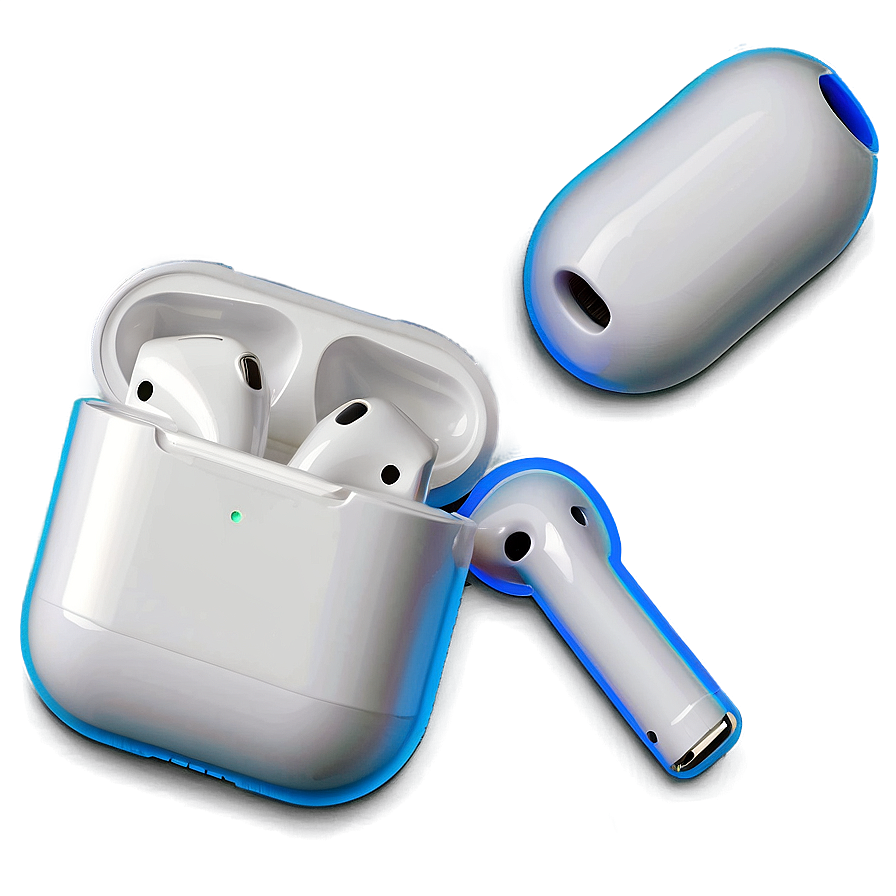 Apple Airpods In Open Case Image Png Whm71