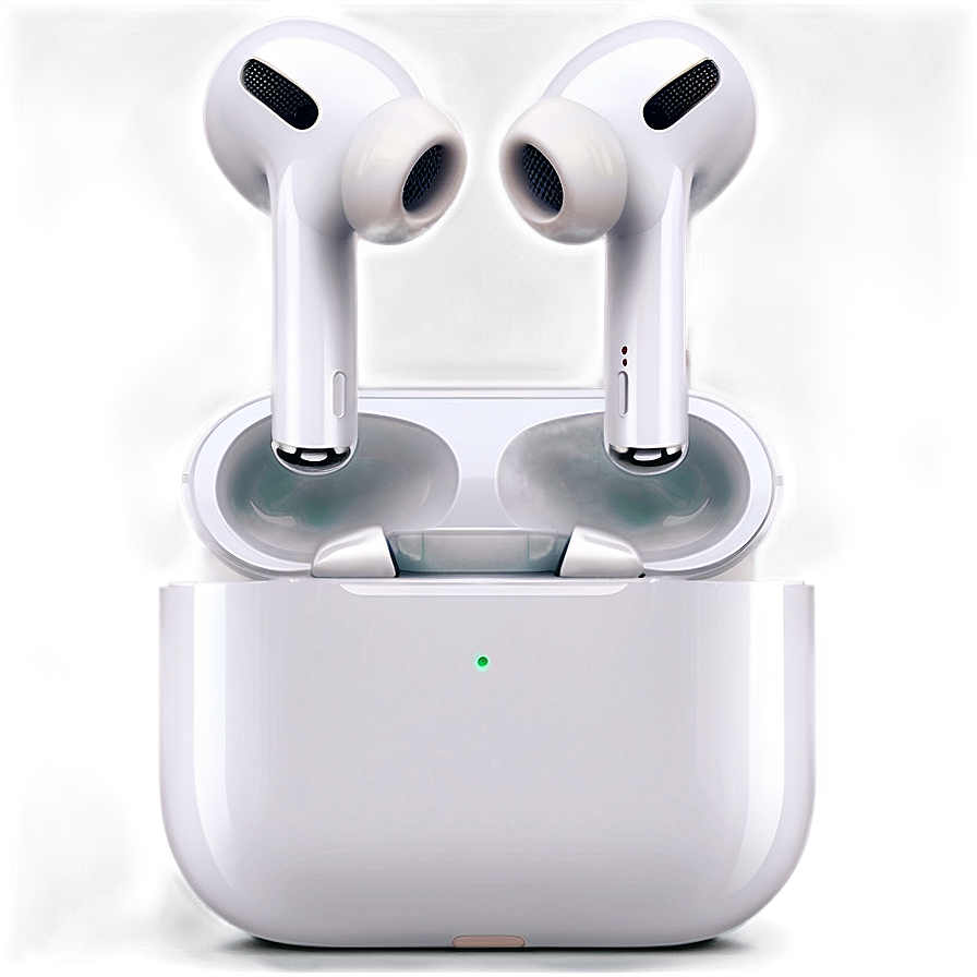 Apple Airpods Pro In White Silicone Case Png 06292024