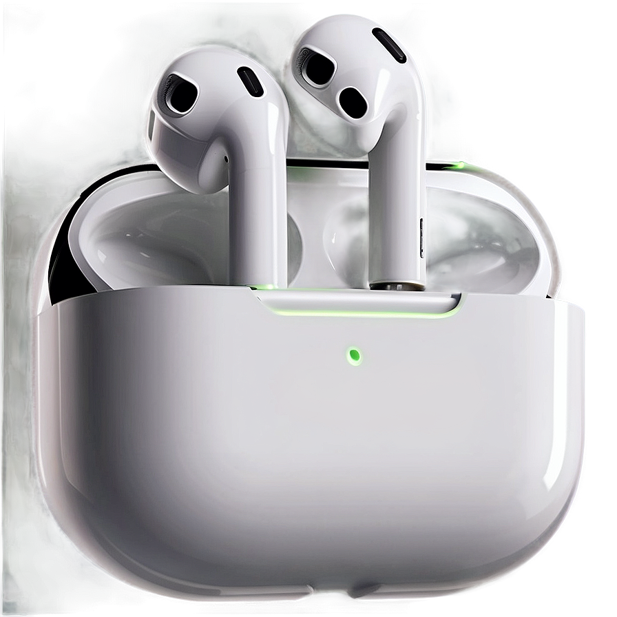 Apple Airpods Pro In White Silicone Case Png 06292024