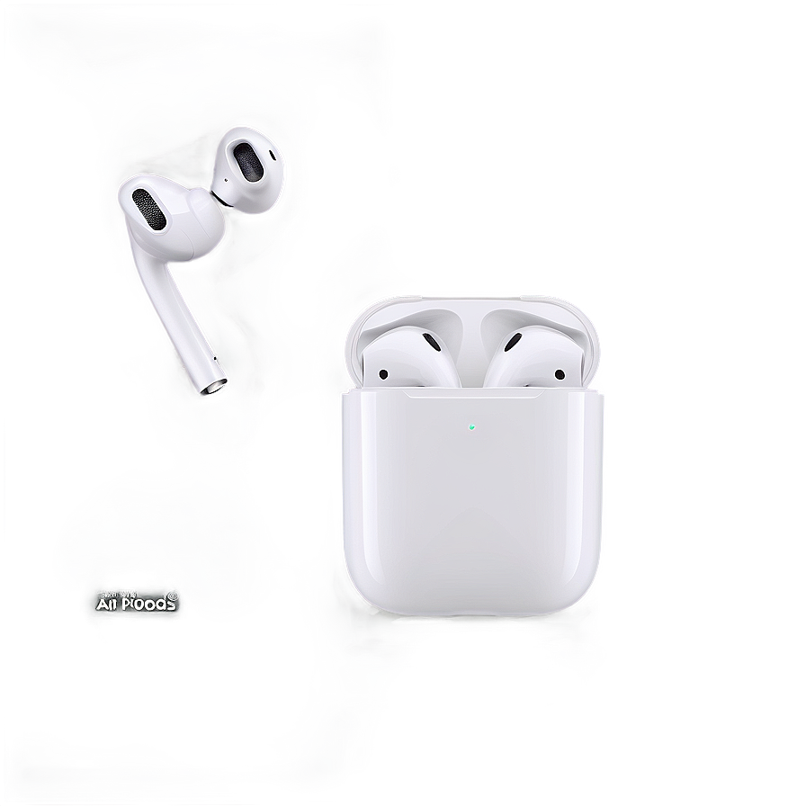 Apple Airpods With Led Charging Indicator Png 06292024