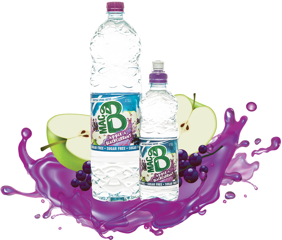 Apple Blackcurrant Flavored Water Bottles