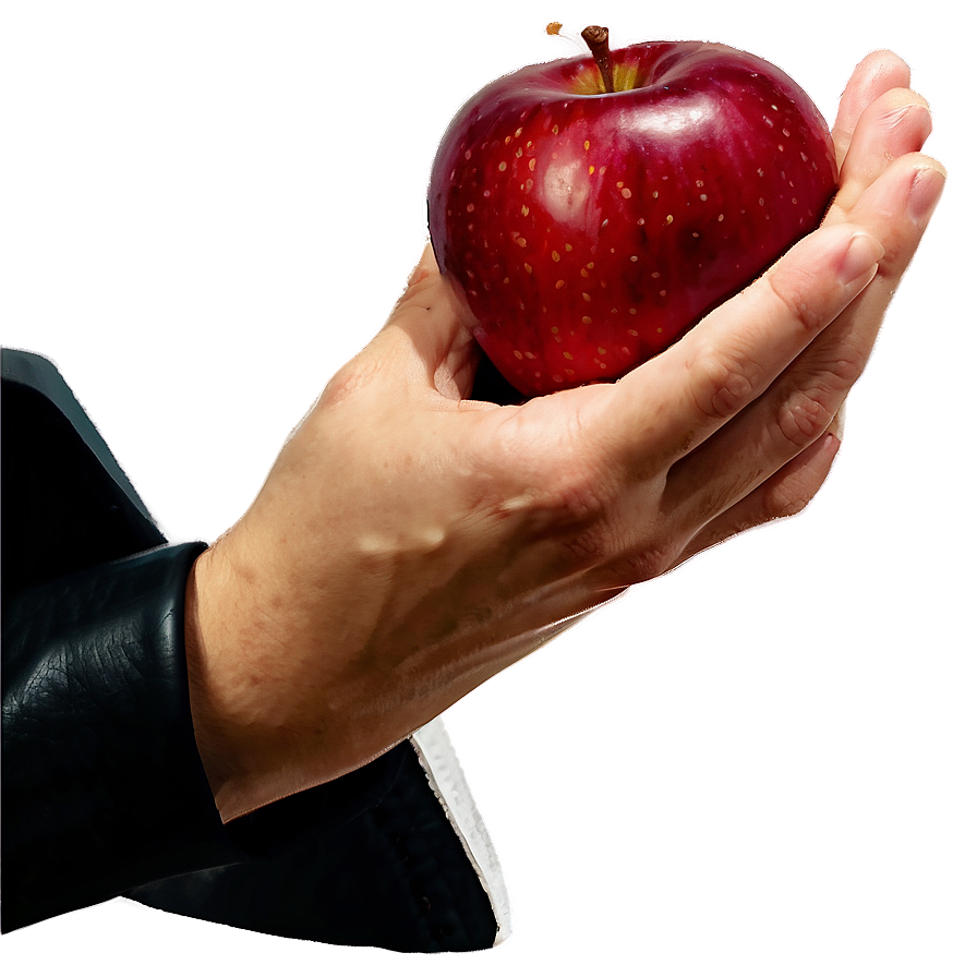 Apple In Hand Clipart Png 06272024