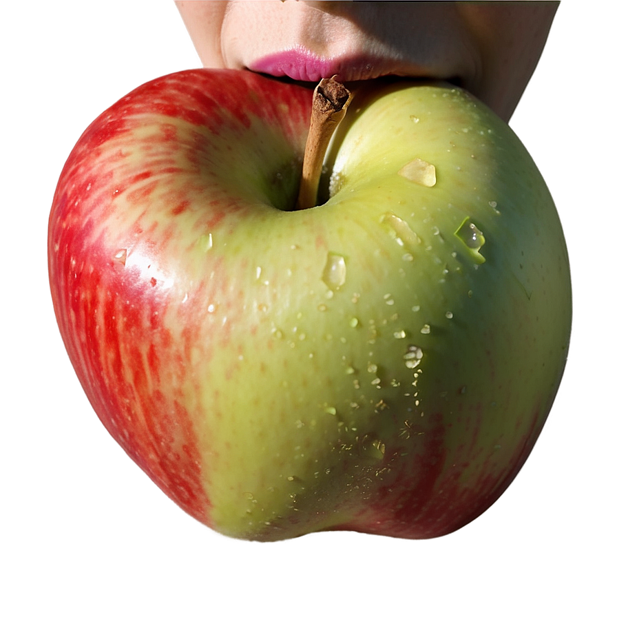 Apple In Mouth Png Pma13