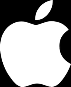 Apple Logo Blackand White