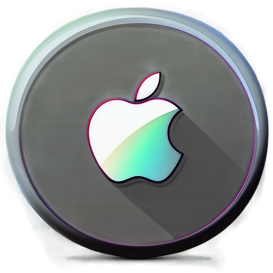 Apple Logo With Shadow Effect Png 05232024