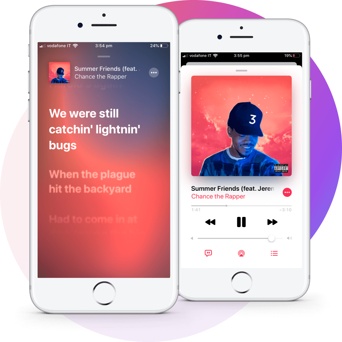 Apple Music Summer Friends Song Display