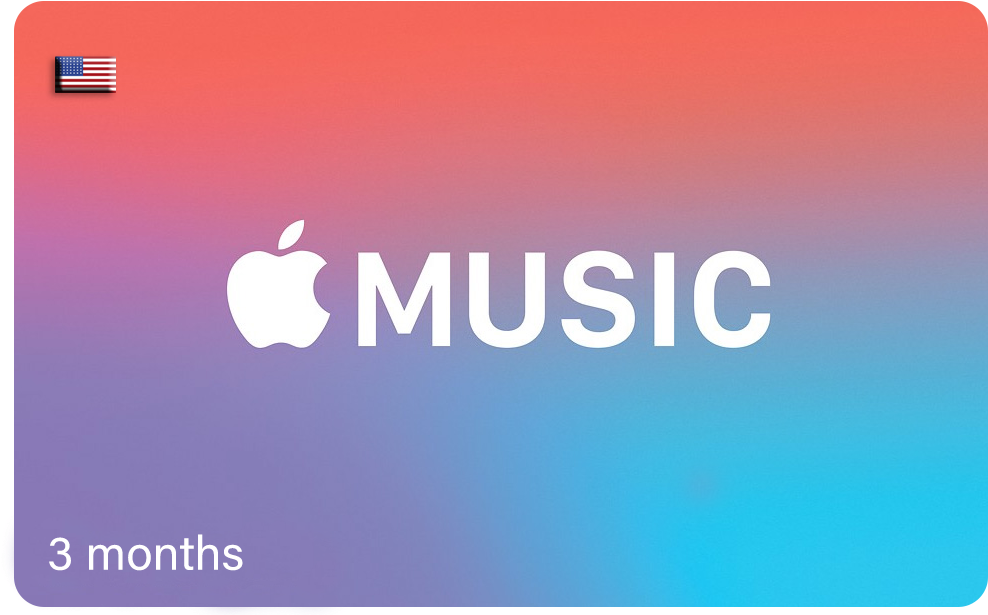 Apple Music3 Months Promotion Card